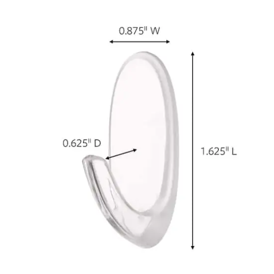 3M Command&trade; Medium Hooks Value Pack, Clear {5}