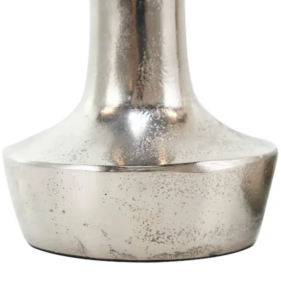 Silver Aluminum Candle Holder with Rounded Base Set {14}