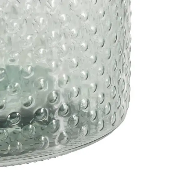 12.25" Green Spotted Glass Jar Vase {6}