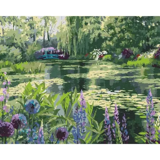 Ideyka Monet's Garden in Giverny Painting by Numbers Kit {1}