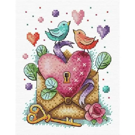 MP Studia Heart Cross Stitch Kit {1}