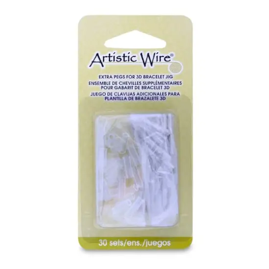 Artistic Wire&reg; Extra Pegs for 3D Bracelet Jig, O.D. & Holder Tubes, 30 Sets {1}