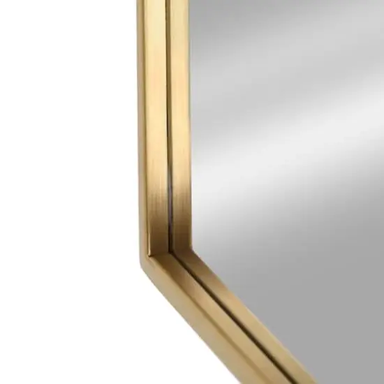 Head West Brassy Gold Spectrum Metal Rectangular Bathroom Vanity Mirror - 30" x 24" {5}