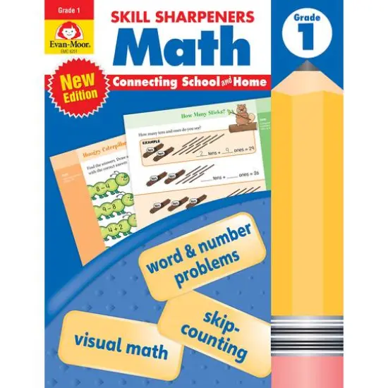 Evan-Moor Educational Publishers Skill Sharpeners: Math, Grade 1 {1}