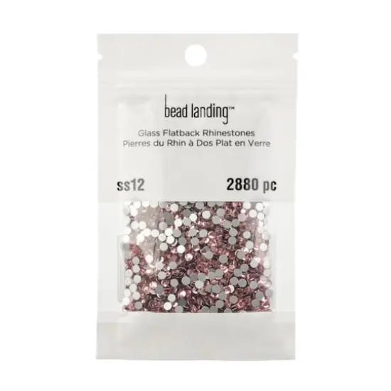 SS12 Glass Flatback Rhinestones by Bead Landing&trade; Light Pink {4}