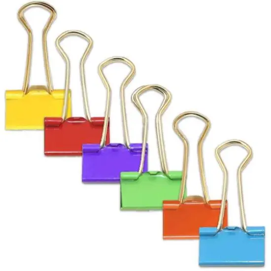 JAM Paper Small Colorful Binder Clips {3}