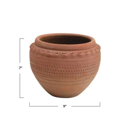 Hello Honey&reg; 7'' Textured Terra-Cotta Pot {8}