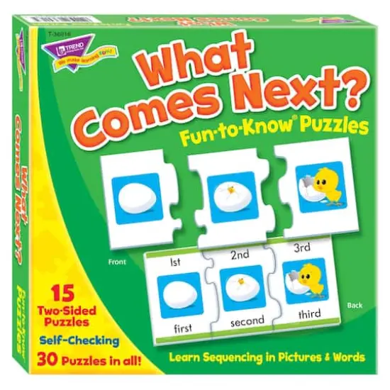 Trend Enterprises&reg; What Comes Next? Fun-to-Know Puzzles {1}