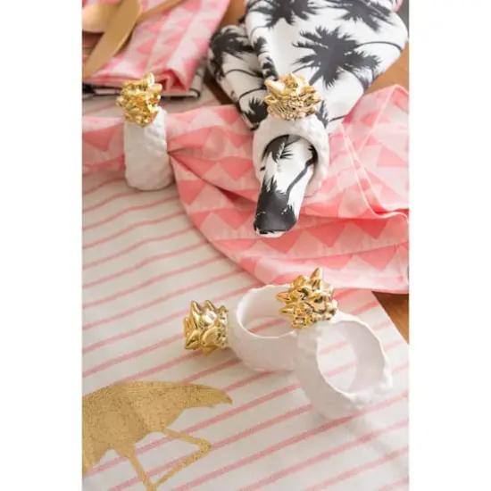 DII&reg; Gold Pineapple Napkin Rings, 4ct. {4}