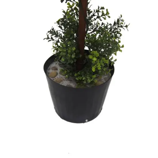 5ft. Artificial Triple Ball Green Boxwood Topiary {6}