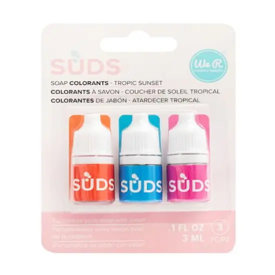 We R Memory Keepers&reg; Suds&trade; Soap Colorants Set Tropic Sunset {1}