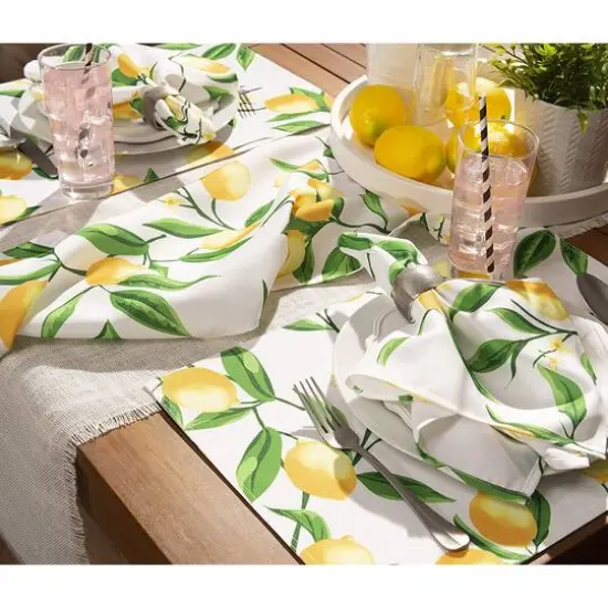 DII&reg; Lemon Bliss Print Outdoor Napkins, 6ct. {9}
