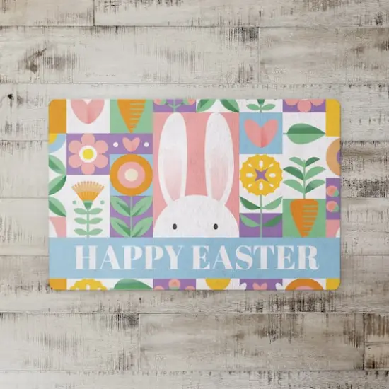 Mod Easter Collage Floor Mat {3}