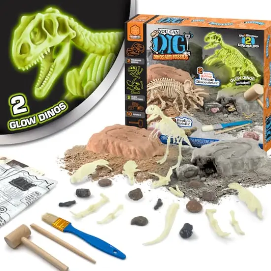 ArtSkills&reg; Epic Lab Dinosaur Fossil Dig Kit with Glow in the Dark Dino Skeletons {1}