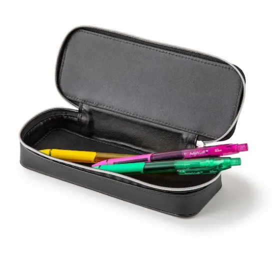 Zipper Pencil Pouch by Artist's Loft&trade; Black {5}
