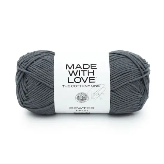 Lion Brand&reg; Tom Daley Made with Love&trade; The Cottony One&trade; Yarn Pewter Pan {1}