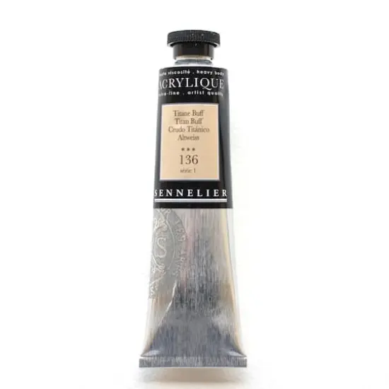 Sennelier Extra Fine Artists' Acrylic Paint, 60mL 136 Titan Buff {1}