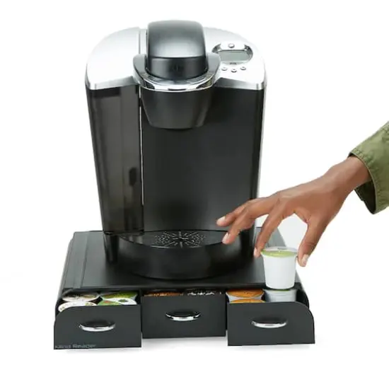 Mind Reader Black 36 Capacity 'Anchor' Triple Drawer Single Serve Coffee Pod Holder {5}