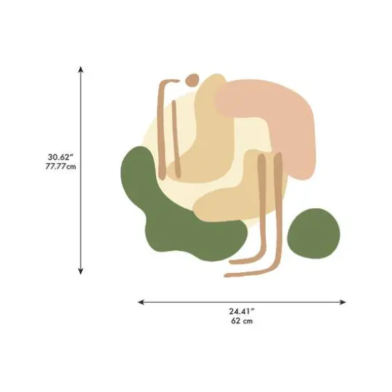 WallPops Very Gay Paint Soft Amoeba Modular Mural Peel & Stick Wall Decals {7}