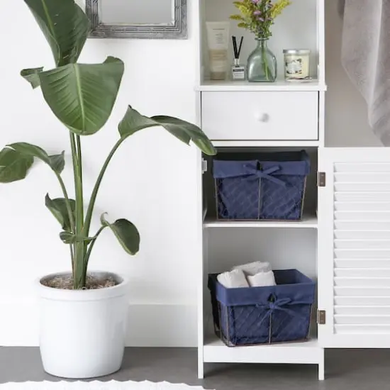 DII&reg; Medium Rustic Bronze Chicken Wire Baskets with French Blue Liners, 2ct. {4}