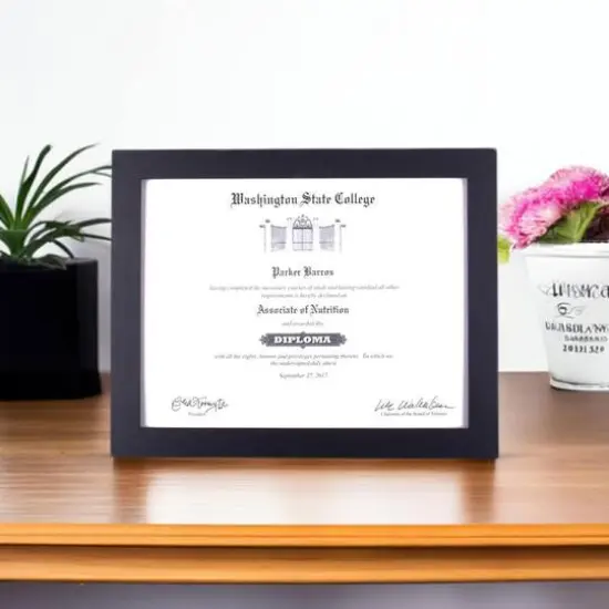 DII&reg; Black 8.5" x 11" Document Frame {5}