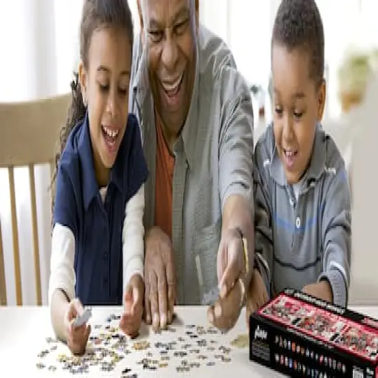 NHL Game Day in the Dog House 1,000 Piece Puzzle Detroit Red Wings {4}