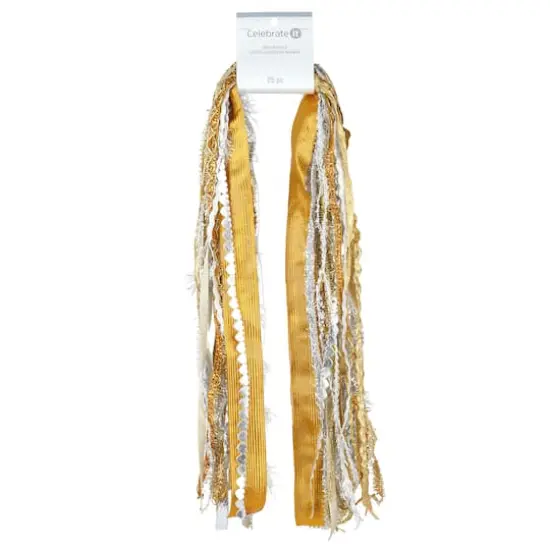 Gold & Silver Ribbon Trim Bundle by Celebrate It&reg;, 25ct. {1}