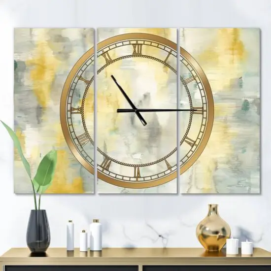 Designart Summer Shower Multipanel Wall Clock {3}