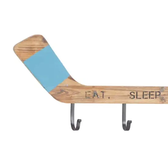 Brown Wood Eclectic Wall Hook {4}