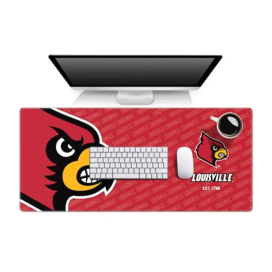 College Football Logo Series Desk Pad Louisville Cardinals {1}