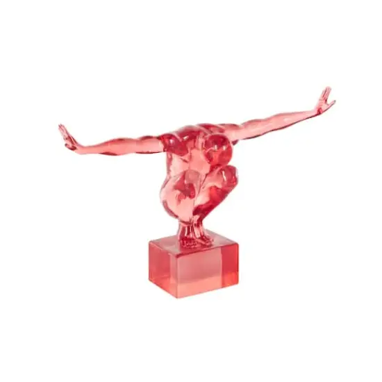 19" Posing Decorative Sculpture Pink {3}