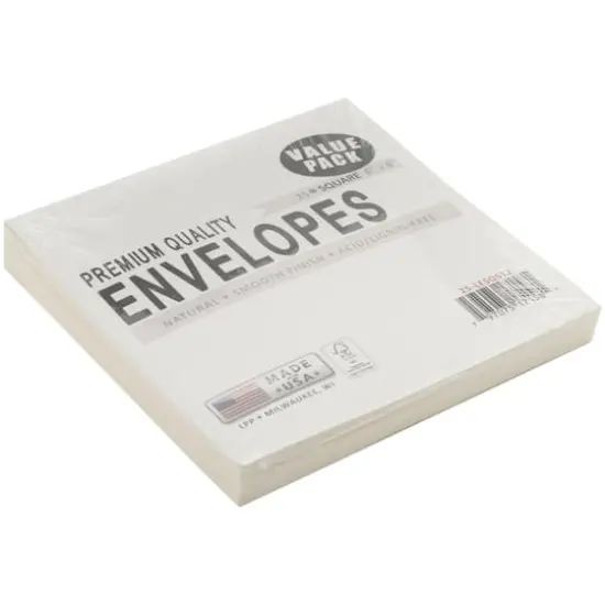 Leader Paper Products 6" x 6" Natural Envelopes, 25ct. {3}