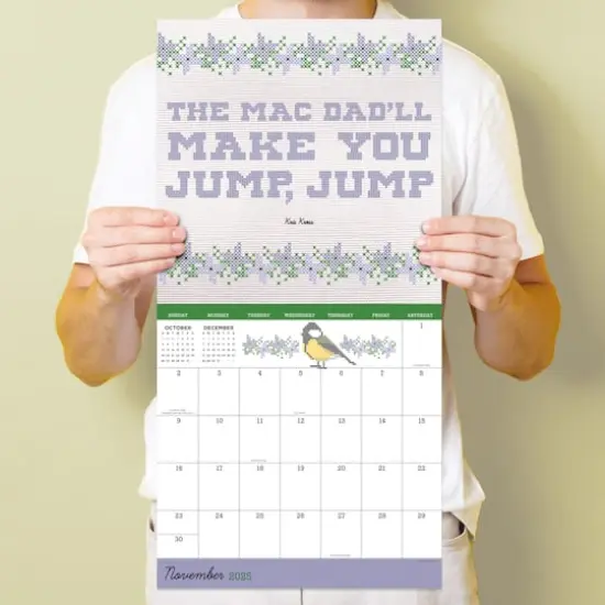 TF Publishing 2025 Cross Stitch Lyrics Wall Calendar {6}