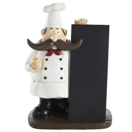 11" Chef Sculpture with Chalkboard {1}