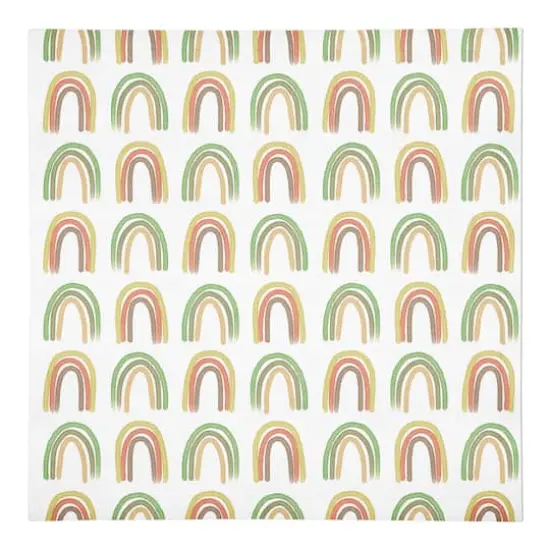 Straight Rainbow Pattern 10" x 10" Cotton Twill Napkin {1}