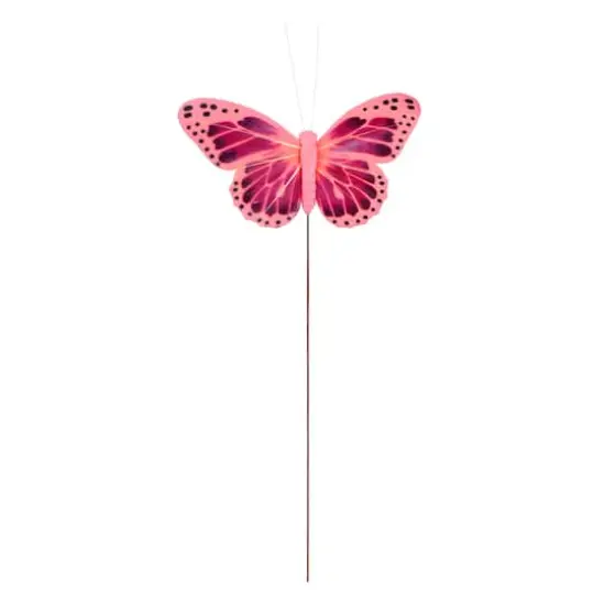 Feather Butterflies, 3ct. by Ashland&reg; Pink {3}