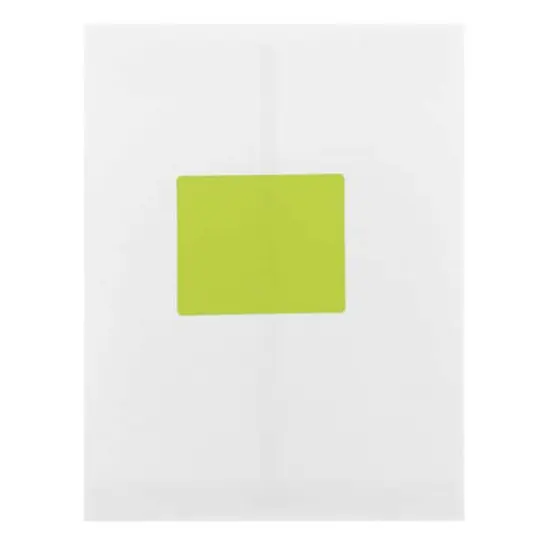 JAM Paper Adhesive Shipping Labels, 3.33" x 4" Ultra Lime Green {7}