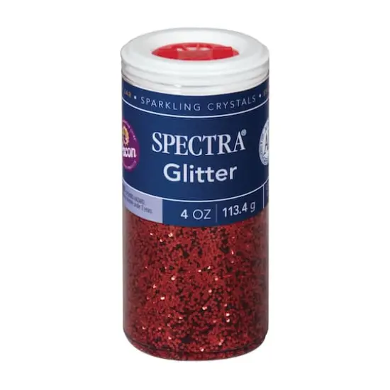 Spectra&reg; 4oz. Glitter Sparkling Crystals Red {1}