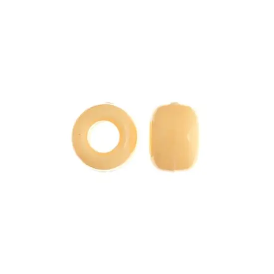 John Bead 9mm Opaque Plastic Pony Beads, 1,000ct. Ivory {4}