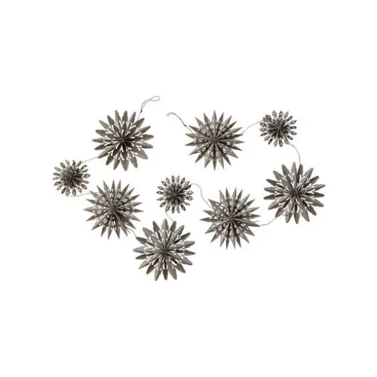 Hello Honey® 6ft. Gray Paper Snowflake Garland in Kraft Box {5}