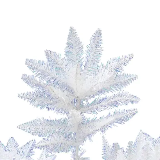 8.5ft. Unlit Sparkle White Spruce Artificial Christmas Tree {4}