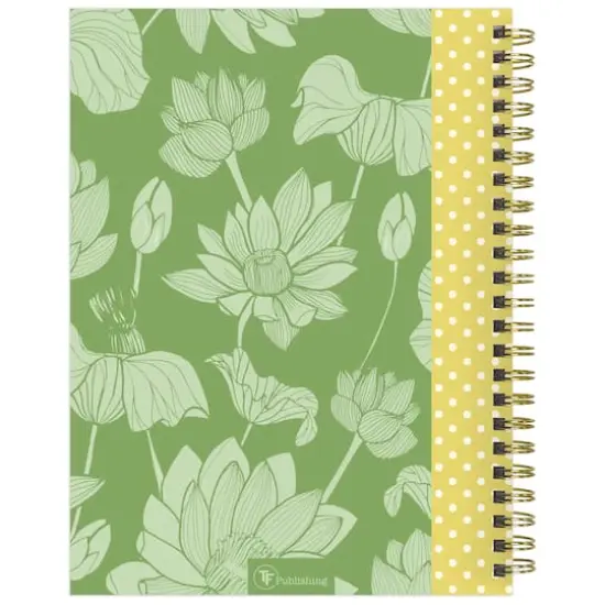 TF Publishing 2025 Medium Lotus Weekly Monthly Spiral Planner {9}