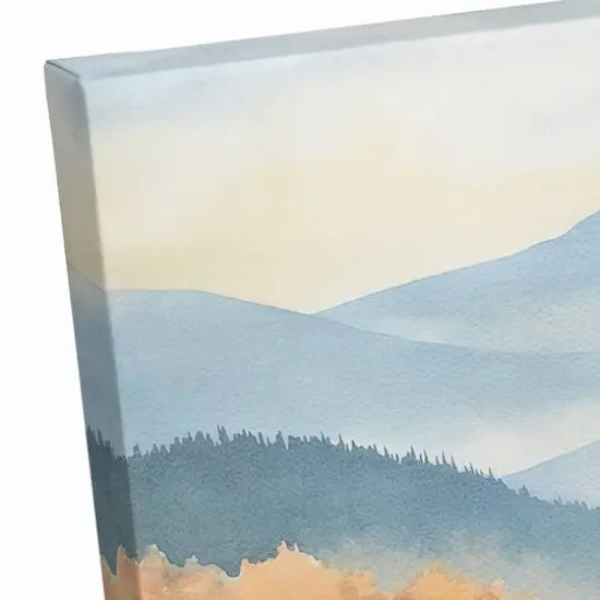 Fall Forest Landscape 16" x 16" Canvas Wall Art {6}