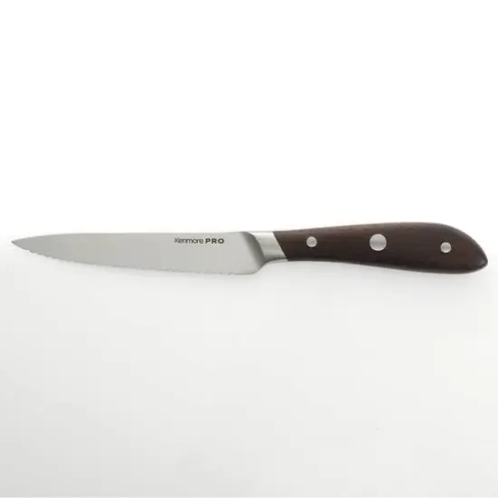 Kenmore&reg; Pro Truman 6-Piece High Carbon Stainless Steel Cutlery Set with Wood Handles {5}