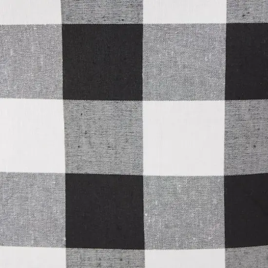 DII&reg; Medium Buffalo Check Round Storage Bin Black/White {6}