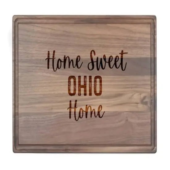 Home Sweet State Home 17" x 11" Walnut Cutting Board Ohio {1}