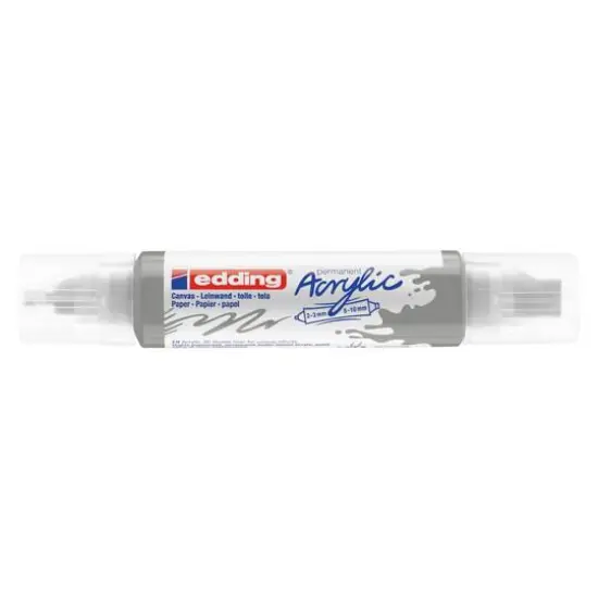 edding&reg; 5400 Acrylic 3D Double Liner Marker Silver {1}