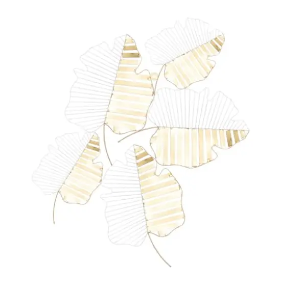 40" Gold Contemporary Floral Wall D&eacute;cor {6}