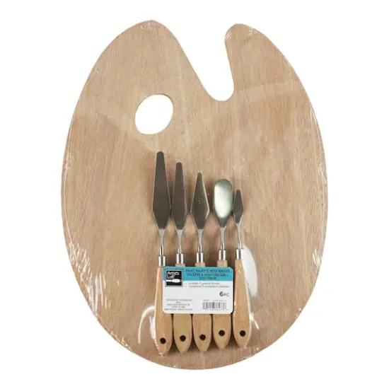 Wood Paint Palette & Knife Set by Artist's Loft&reg; {4}