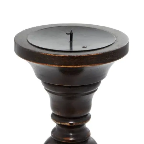 Black Mango Wood Farmhouse Candle Holder Set, 3ct. {7}